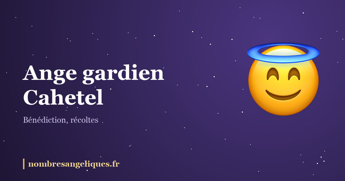 Ange gardien Cahetel : illustration