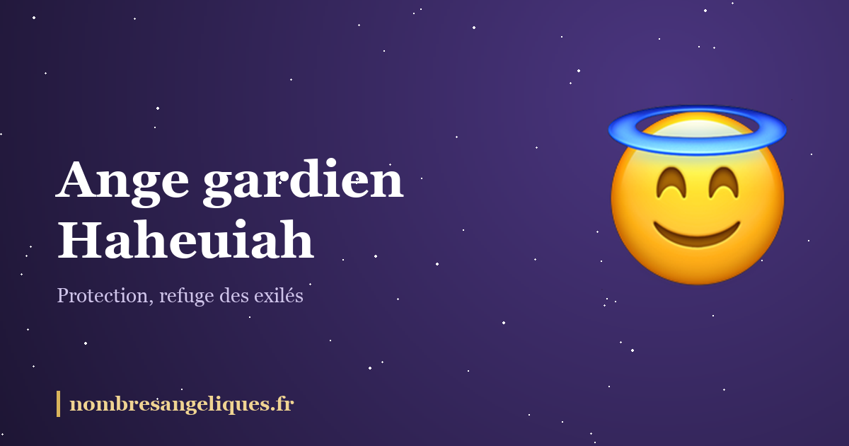 Ange gardien Haheuiah : illustration