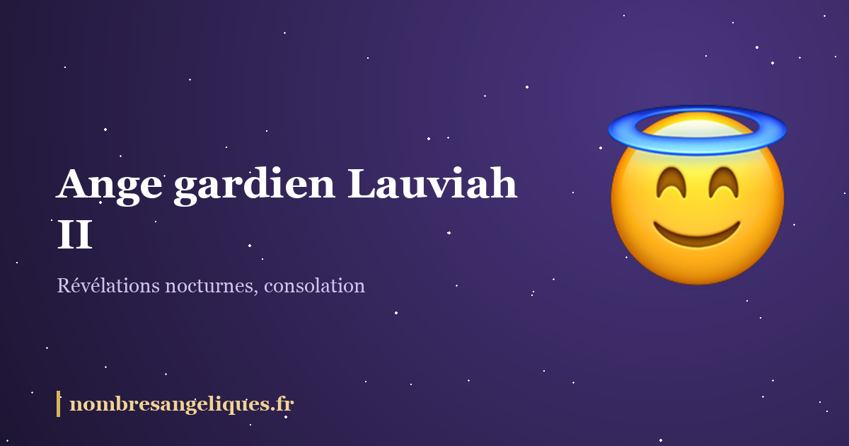 Ange gardien Lauviah II : illustration