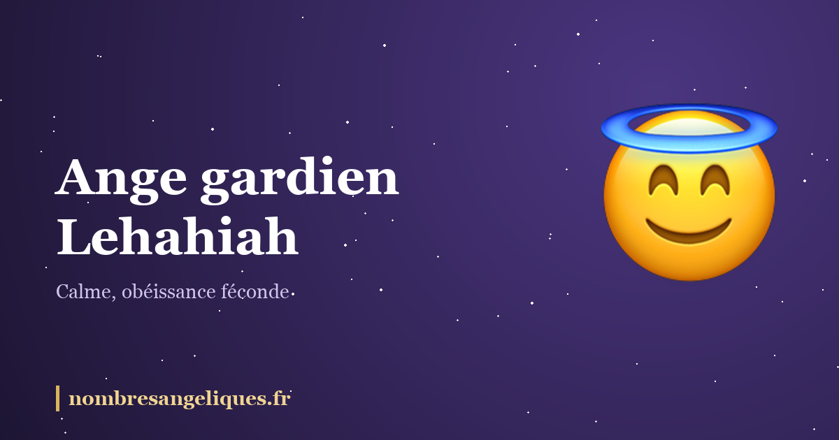 Ange gardien Lehahiah : illustration