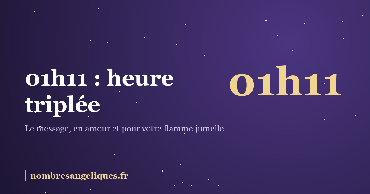 01h11 heure miroir : illustration