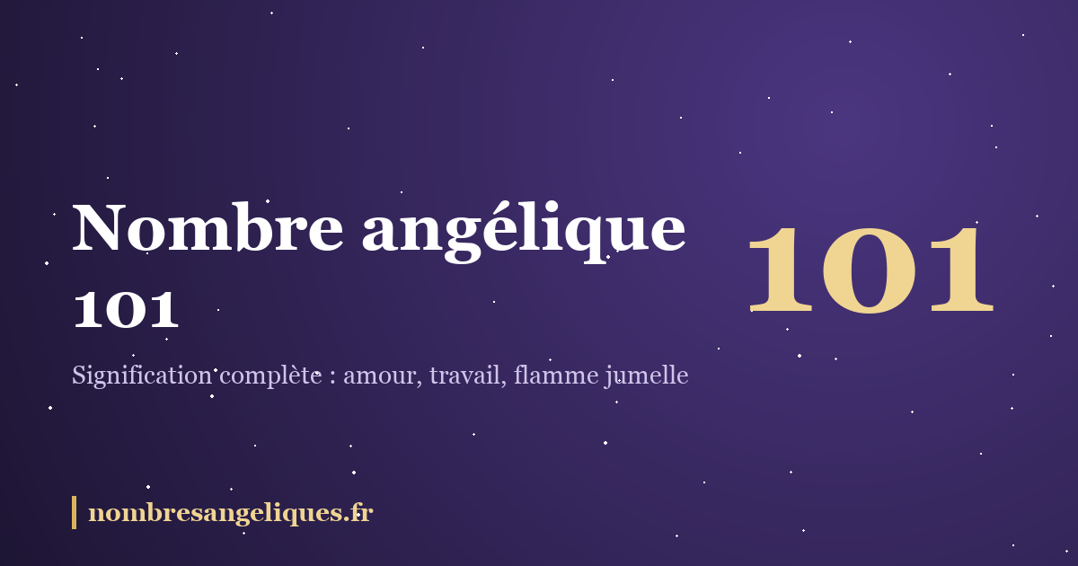 Nombre angélique 101 : illustration