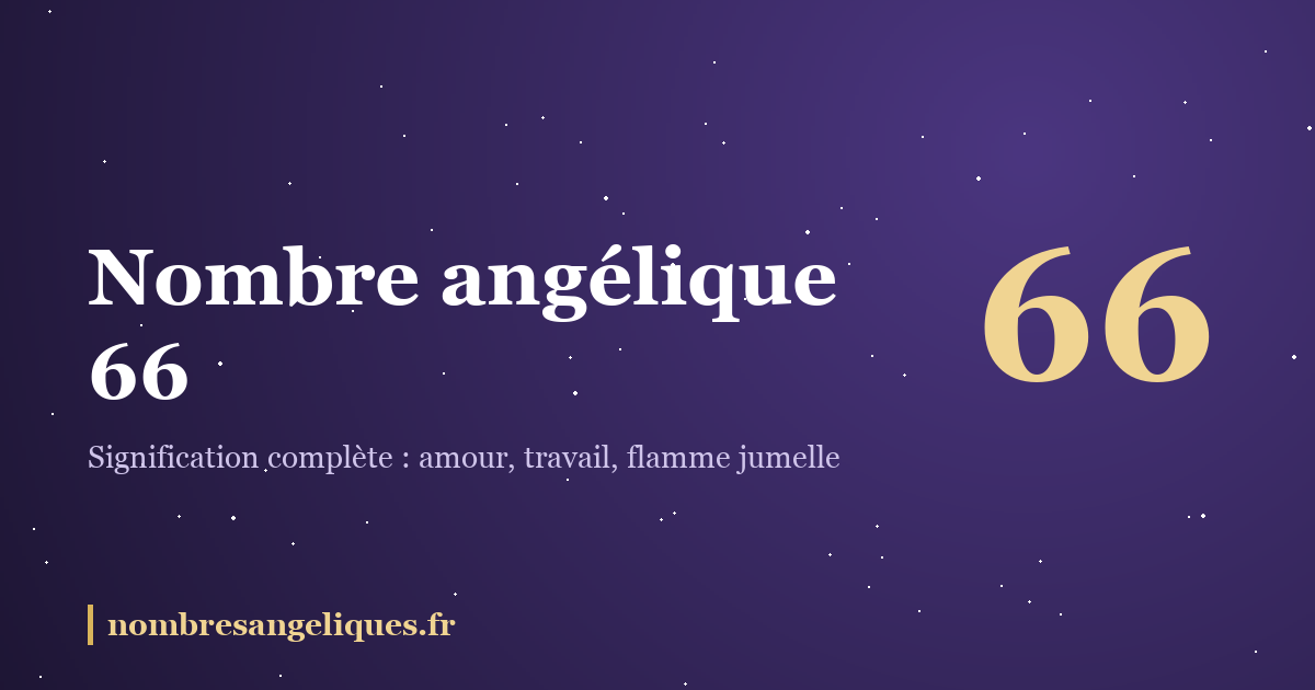Nombre angélique 66 : illustration